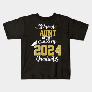 proud aunt of two class of 2024 graduates Kids T-Shirt